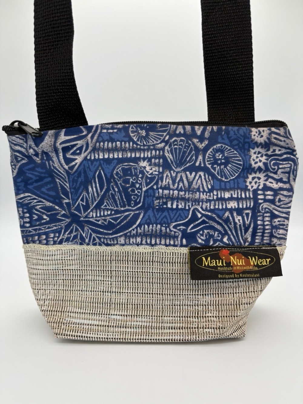 Blue Patterned Shoulder Bag - Picture 2 of 6